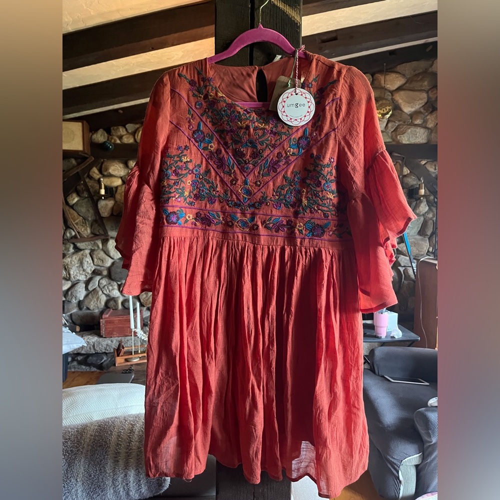 Gorgeous NWT UmGee gauzy bohemian dress - small
